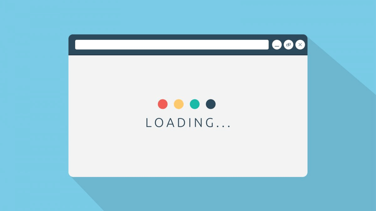 ilustração de browser carregando uma página